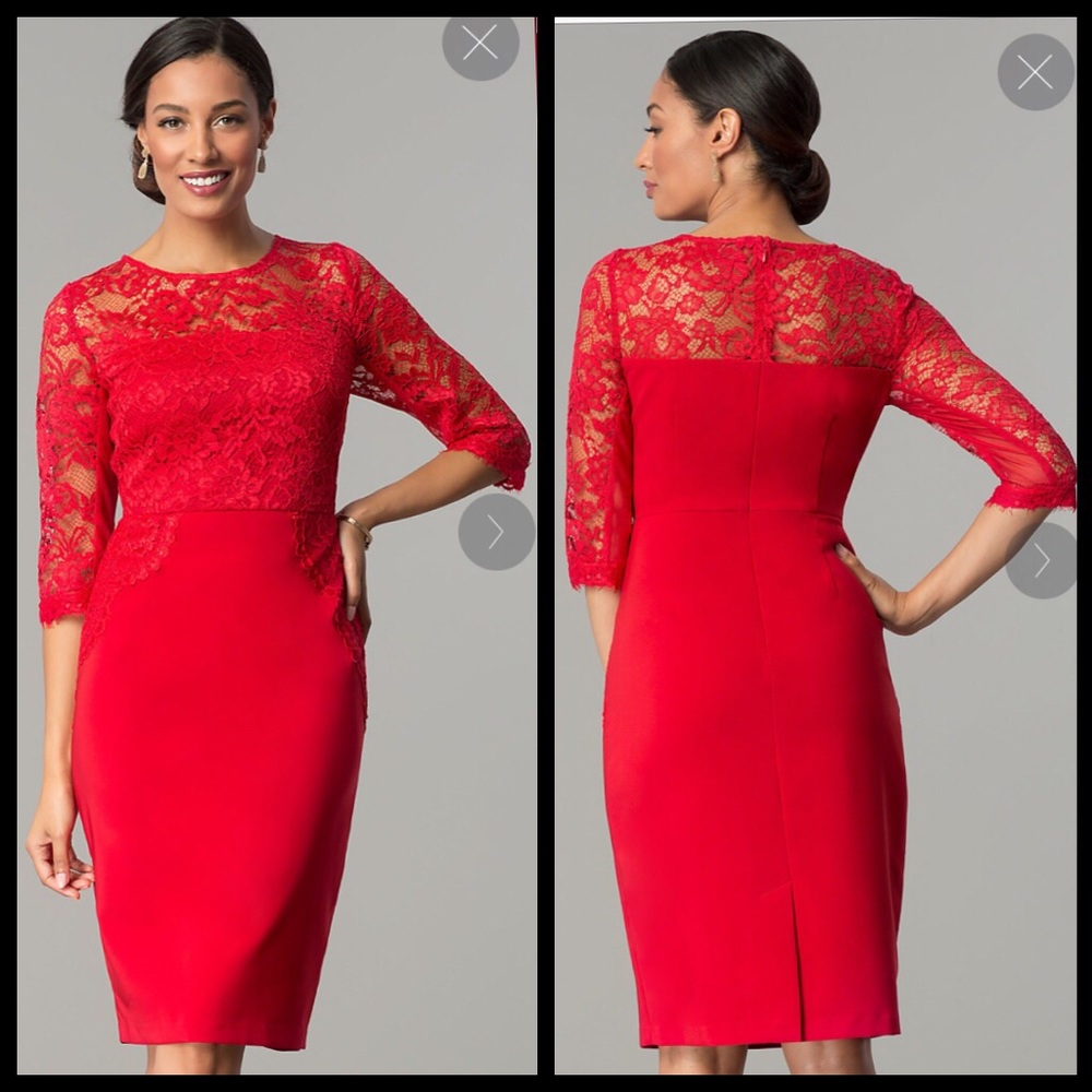 Red  dress size 6 bdoycon